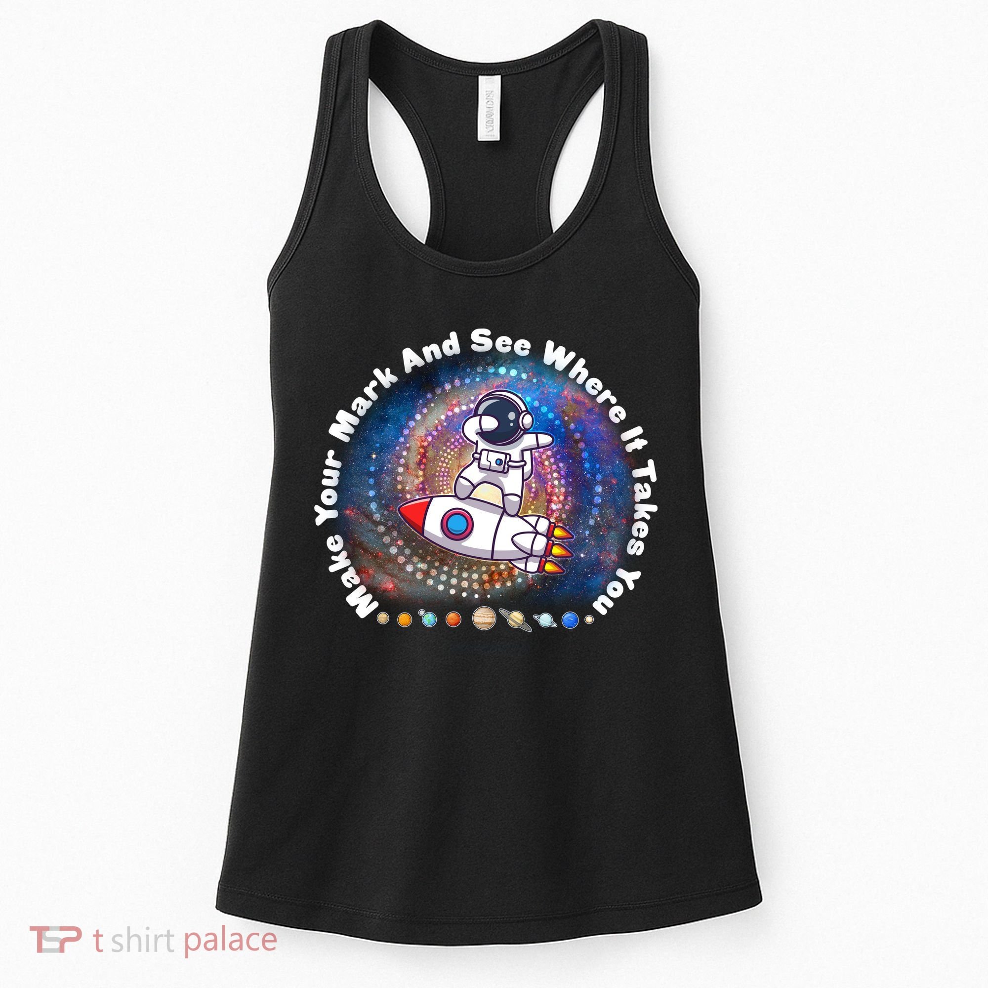 Mark Your Mark And See Where It Takes You International Dot Day Space Astronaut Women's Tank Top