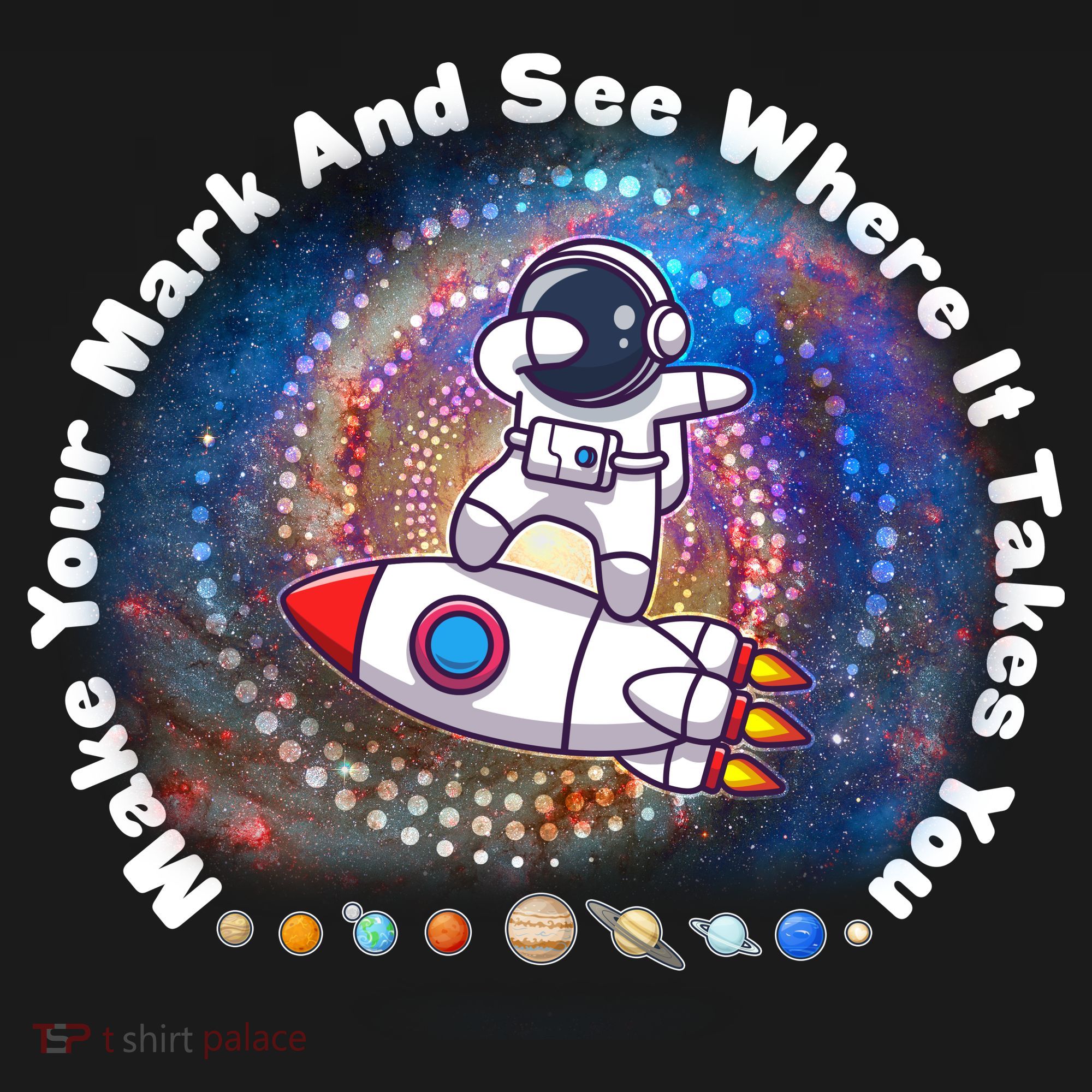 Mark Your Mark And See Where It Takes You International Dot Day Space Astronaut Women's Tank Top