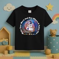 Mark Your Mark And See Where It Takes You International Dot Day Space Astronaut Toddler T-Shirt thumb 3