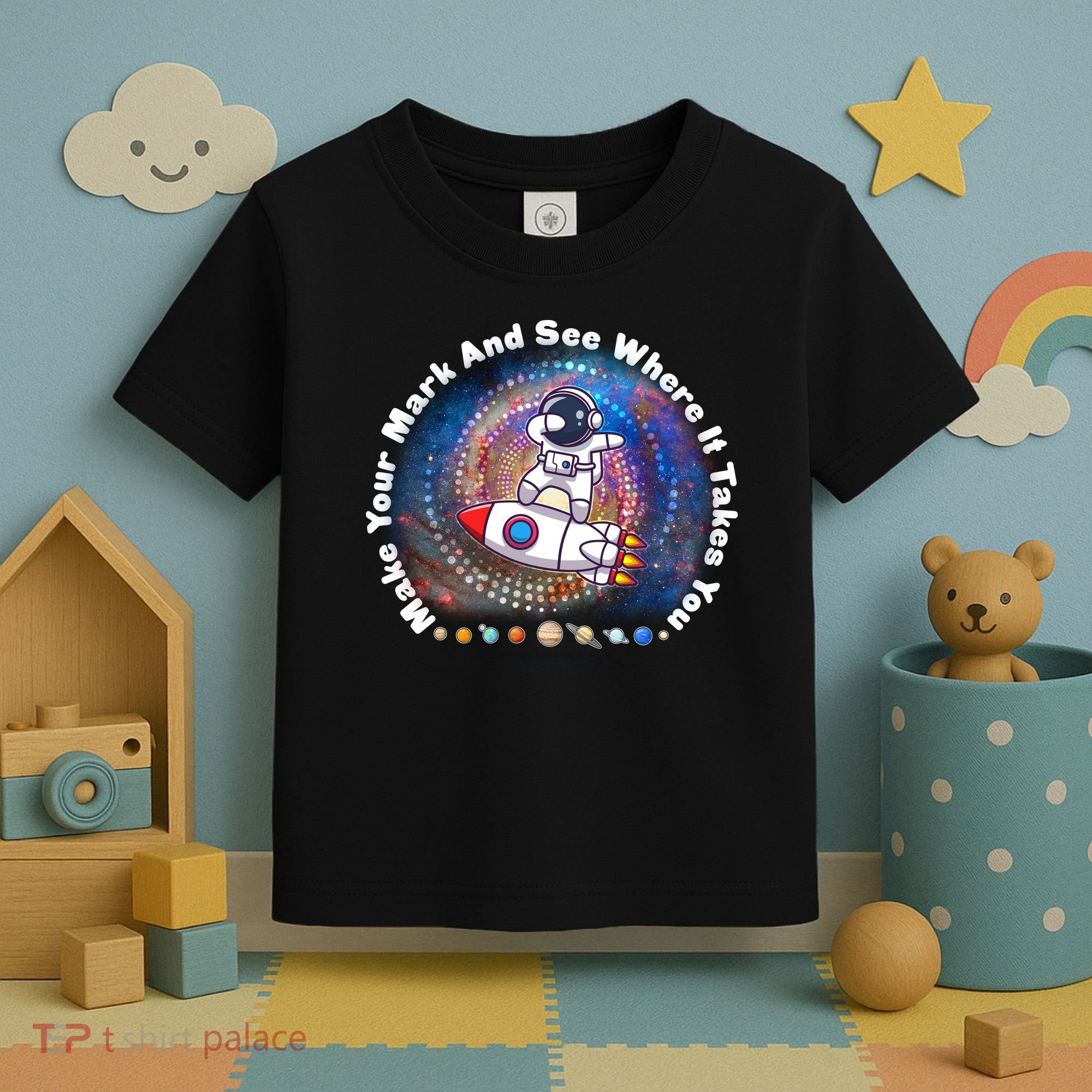 Mark Your Mark And See Where It Takes You International Dot Day Space Astronaut Toddler T-Shirt
