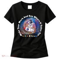Mark Your Mark And See Where It Takes You International Dot Day Space Astronaut Women's T-Shirt thumb 0