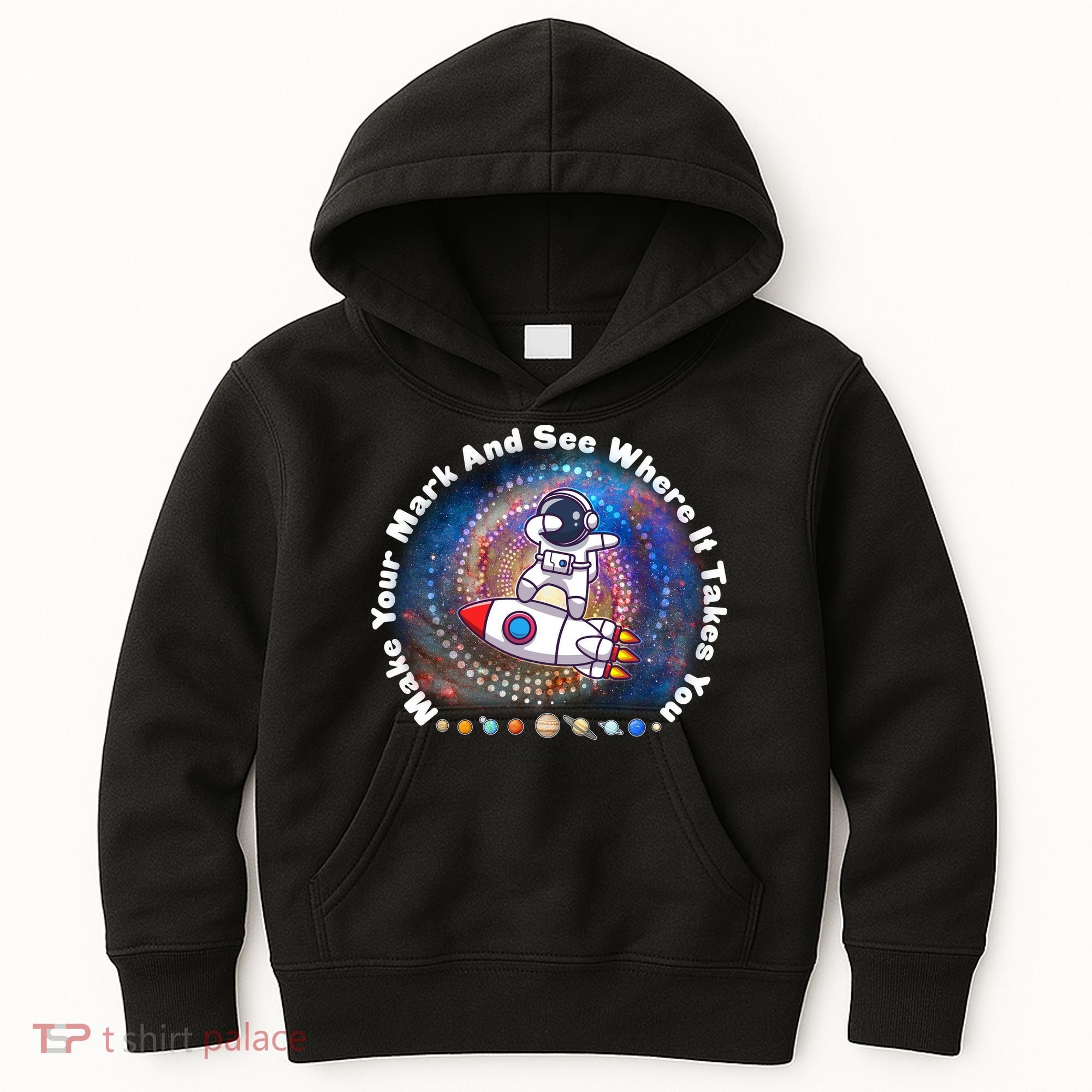Mark Your Mark And See Where It Takes You International Dot Day Space Astronaut Kids Hoodie