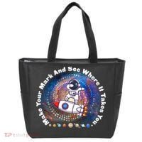 Mark Your Mark And See Where It Takes You International Dot Day Space Astronaut Tote Bag thumb 0