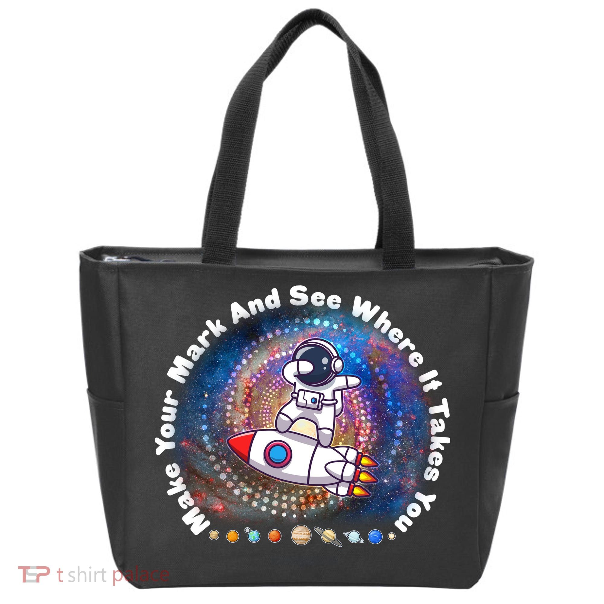 Mark Your Mark And See Where It Takes You International Dot Day Space Astronaut Tote Bag