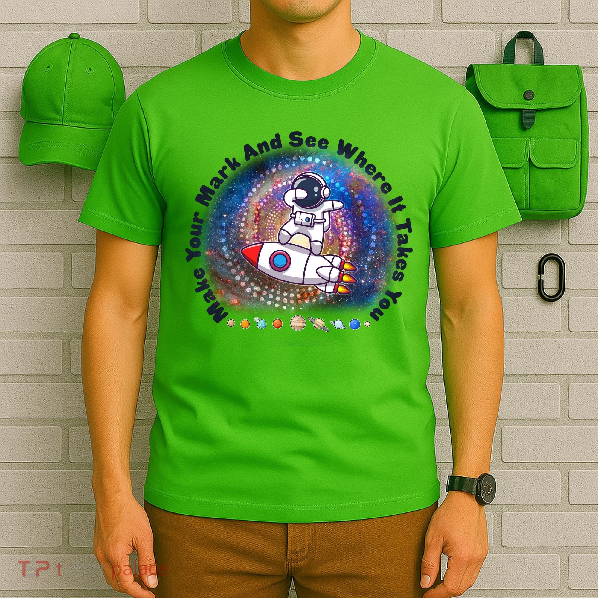 Mark Your Mark And See Where It Takes You International Dot Day Space Astronaut T-Shirt