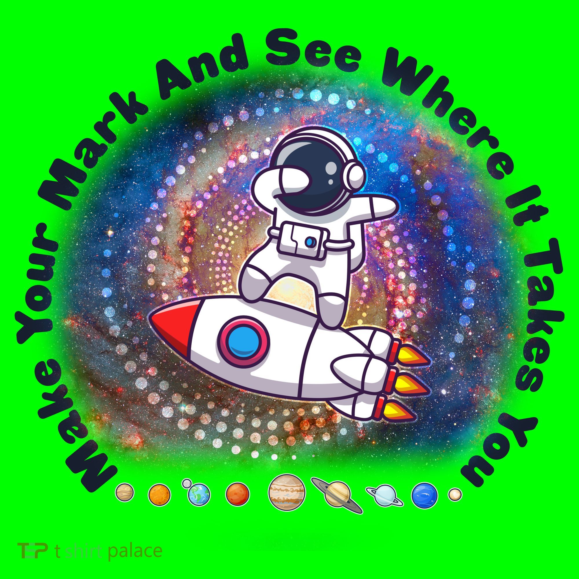 Mark Your Mark And See Where It Takes You International Dot Day Space Astronaut Mousepad