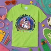 Mark Your Mark And See Where It Takes You International Dot Day Space Astronaut Kids T-Shirt thumb 3
