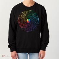 Make Your Mark International Dot Day Rainbow Polka Dot Swirl Women's Sweatshirt thumb 0