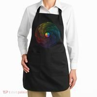 Make Your Mark International Dot Day Rainbow Polka Dot Swirl Apron thumb 2