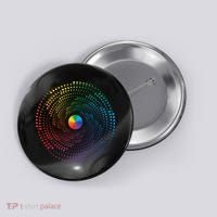 Make Your Mark International Dot Day Rainbow Polka Dot Swirl Button thumb 0
