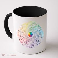 Make Your Mark International Dot Day Rainbow Polka Dot Swirl Coffee Mug thumb 0