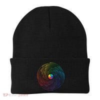 Make Your Mark International Dot Day Rainbow Polka Dot Swirl Beanie thumb 0