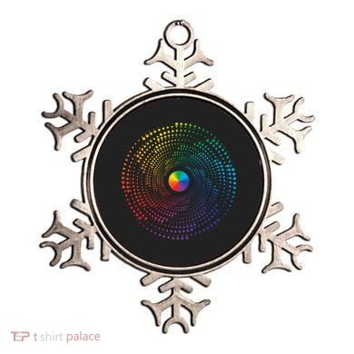 Make Your Mark International Dot Day Rainbow Polka Dot Swirl Ornament