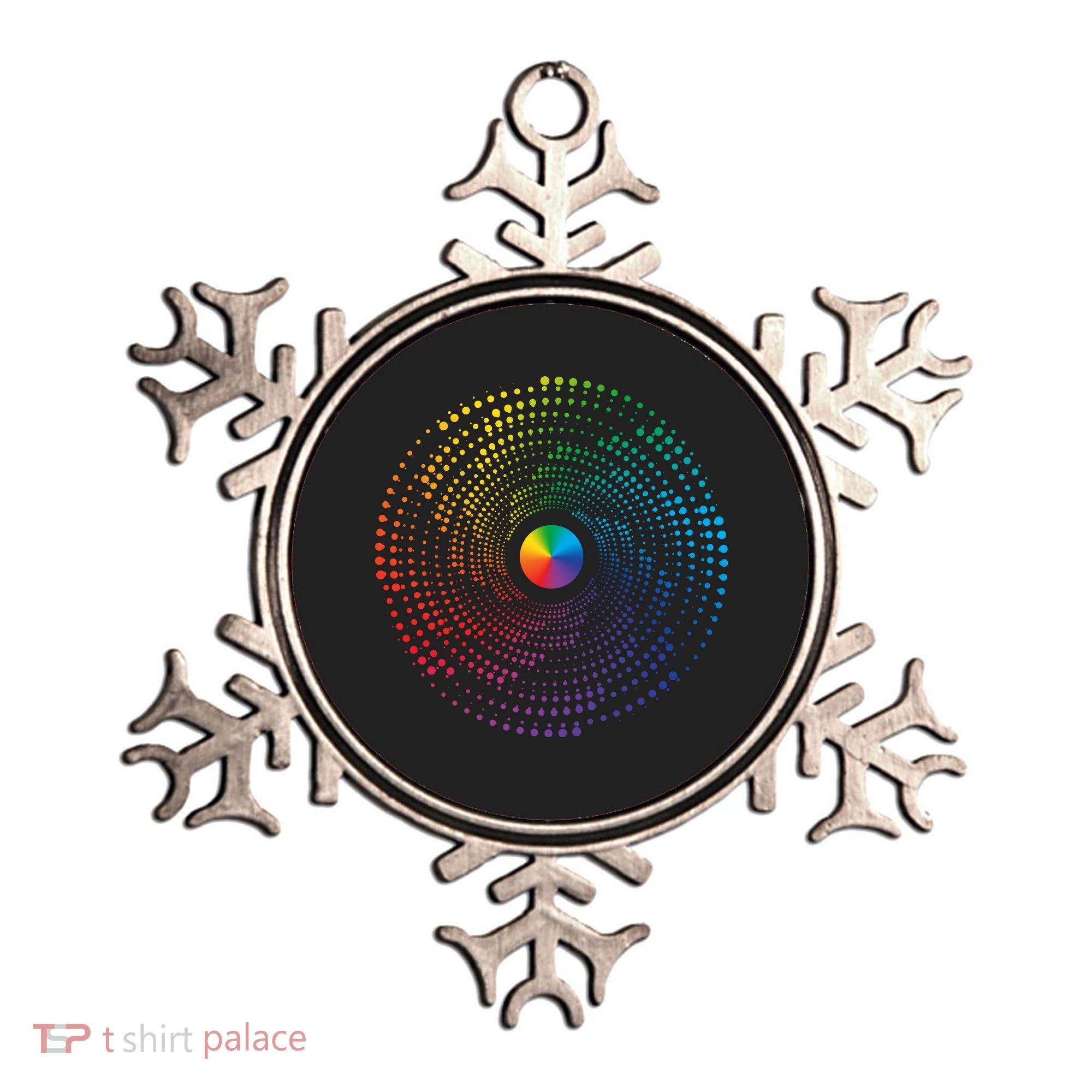 Make Your Mark International Dot Day Rainbow Polka Dot Swirl Ornament