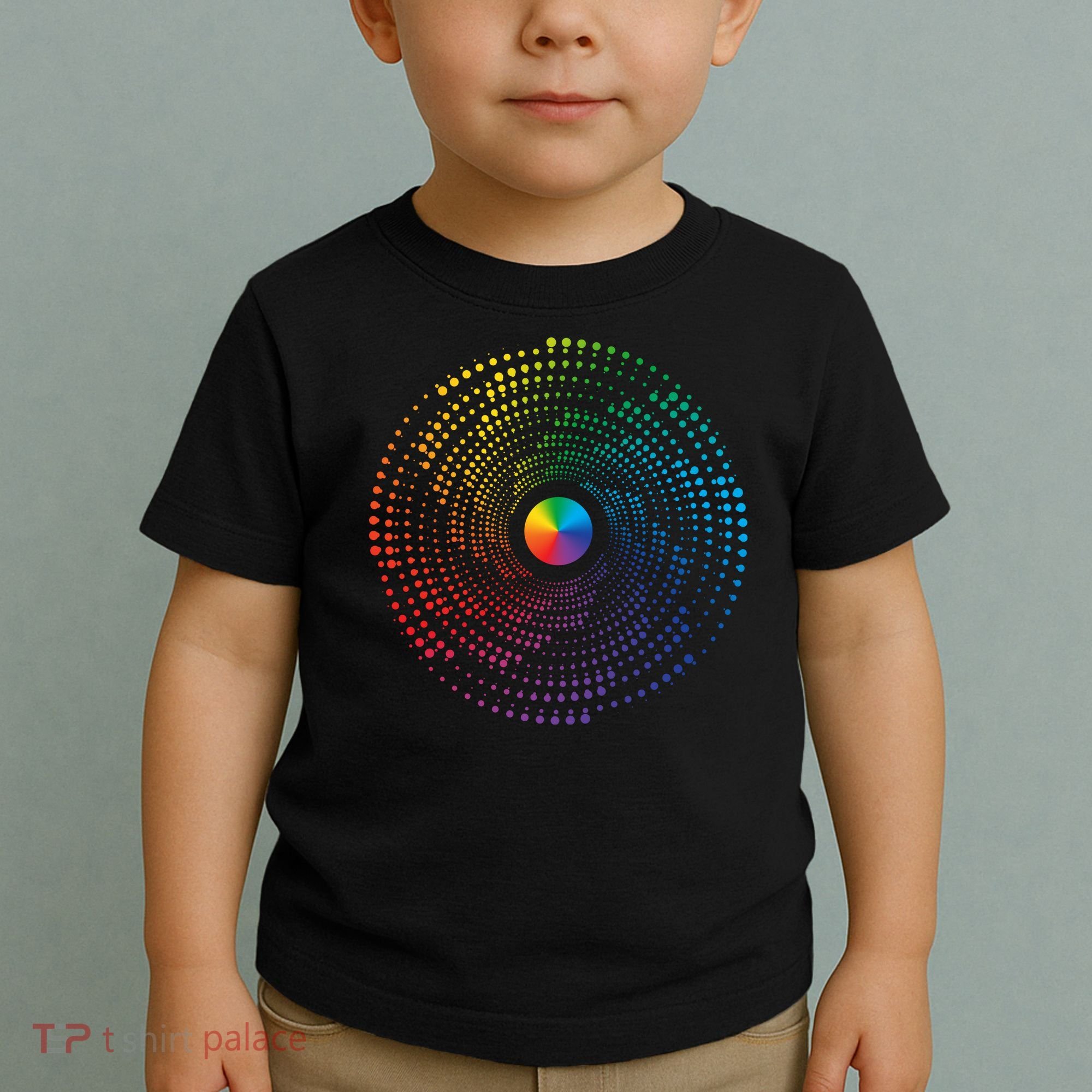 Make Your Mark International Dot Day Rainbow Polka Dot Swirl Toddler T-Shirt