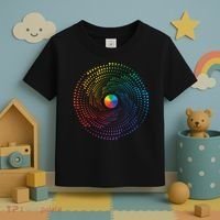 Make Your Mark International Dot Day Rainbow Polka Dot Swirl Toddler T-Shirt thumb 3