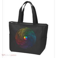 Make Your Mark International Dot Day Rainbow Polka Dot Swirl Tote Bag thumb 3
