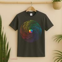 Make Your Mark International Dot Day Rainbow Polka Dot Swirl T-Shirt thumb 2