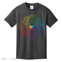 Make Your Mark International Dot Day Rainbow Polka Dot Swirl Kids T-Shirt thumb 0