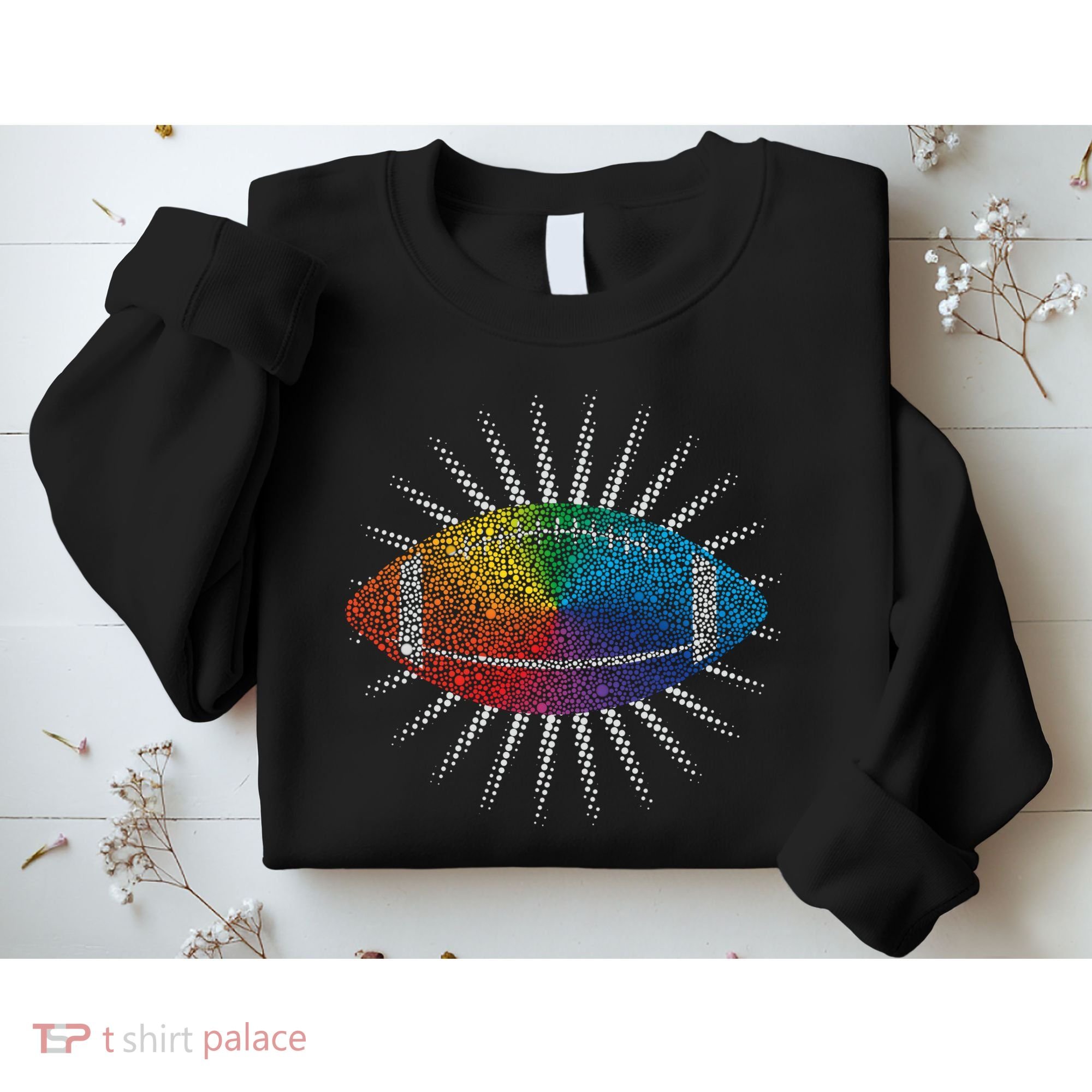 Make Your Mark International Dot Day Rainbow Football Sweatshirt