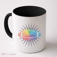 Make Your Mark International Dot Day Rainbow Football Coffee Mug thumb 0