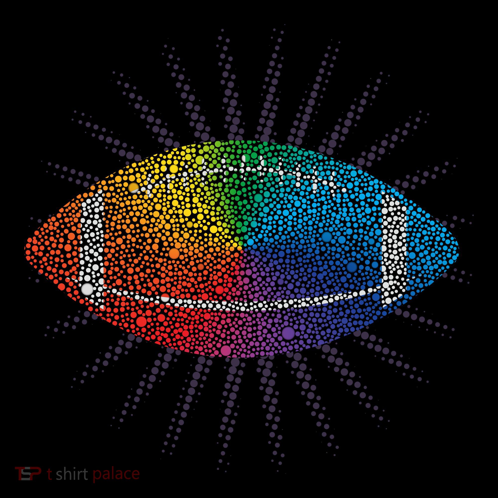 Make Your Mark International Dot Day Rainbow Football Coffee Mug