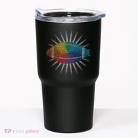 Make Your Mark International Dot Day Rainbow Football Tumbler thumb 0