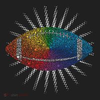 Make Your Mark International Dot Day Rainbow Football Tumbler thumb 3