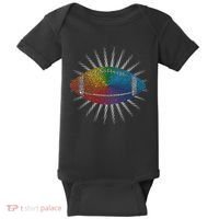 Make Your Mark International Dot Day Rainbow Football Baby Bodysuit thumb 0