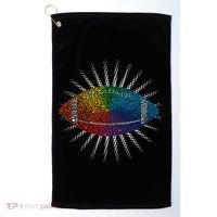 Make Your Mark International Dot Day Rainbow Football Golf Towel thumb 0