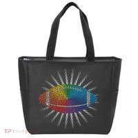 Make Your Mark International Dot Day Rainbow Football Tote Bag thumb 0