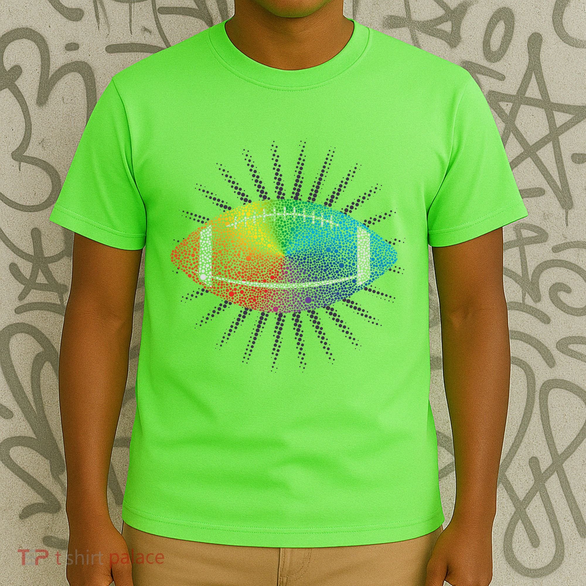 Make Your Mark International Dot Day Rainbow Football T-Shirt