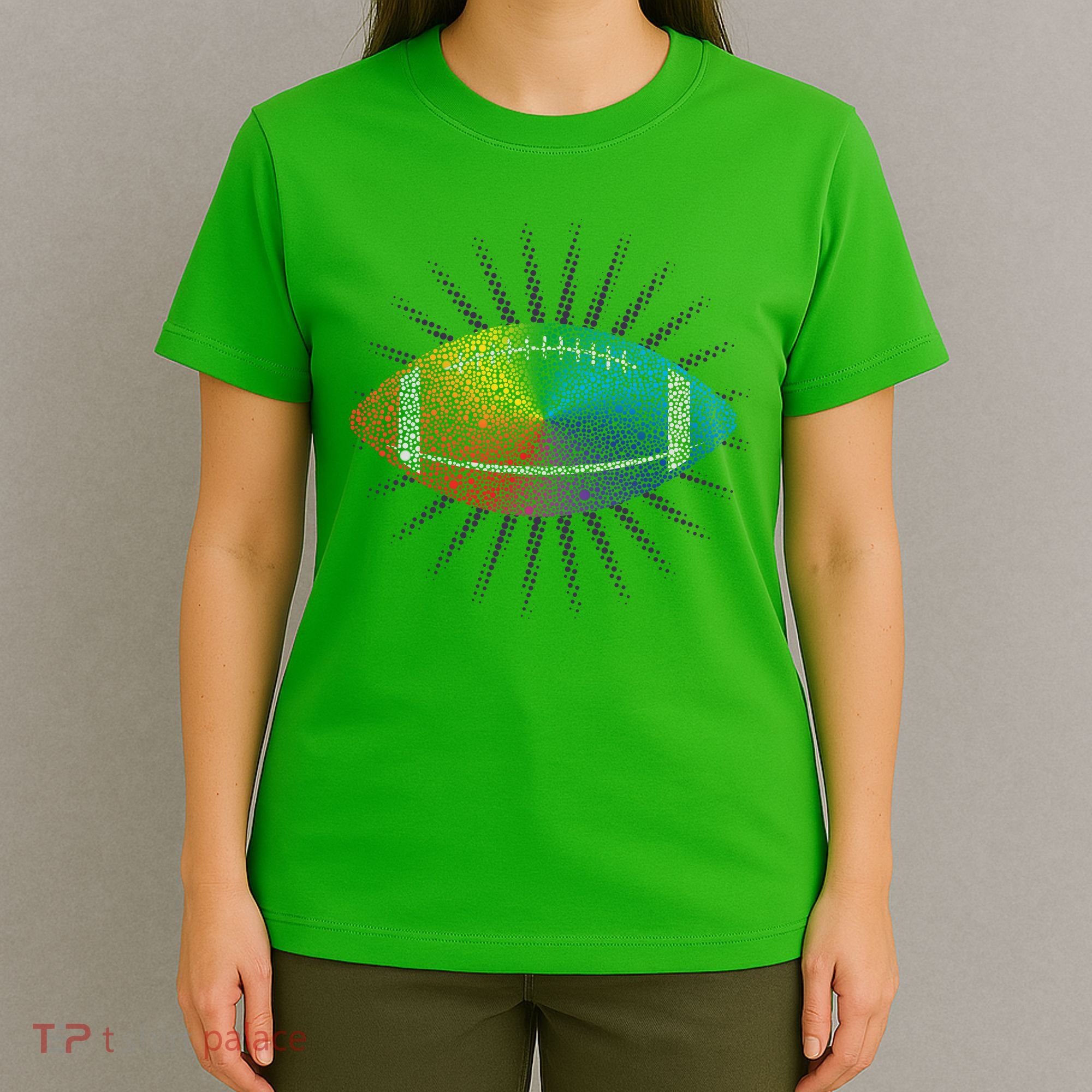 Make Your Mark International Dot Day Rainbow Football T-Shirt