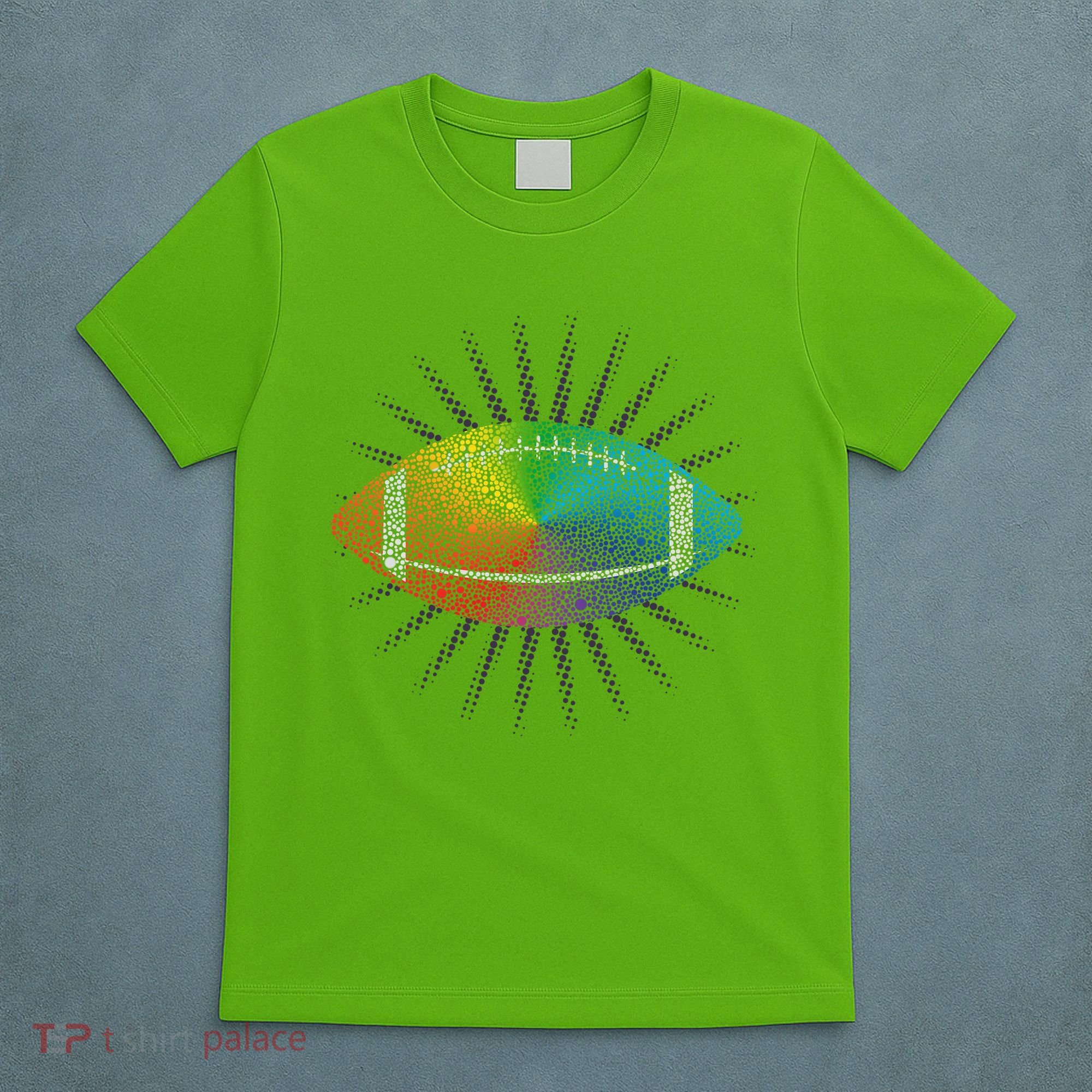 Make Your Mark International Dot Day Rainbow Football T-Shirt