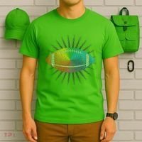 Make Your Mark International Dot Day Rainbow Football T-Shirt thumb 6