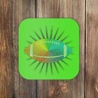 Make Your Mark International Dot Day Rainbow Football Coaster thumb 0