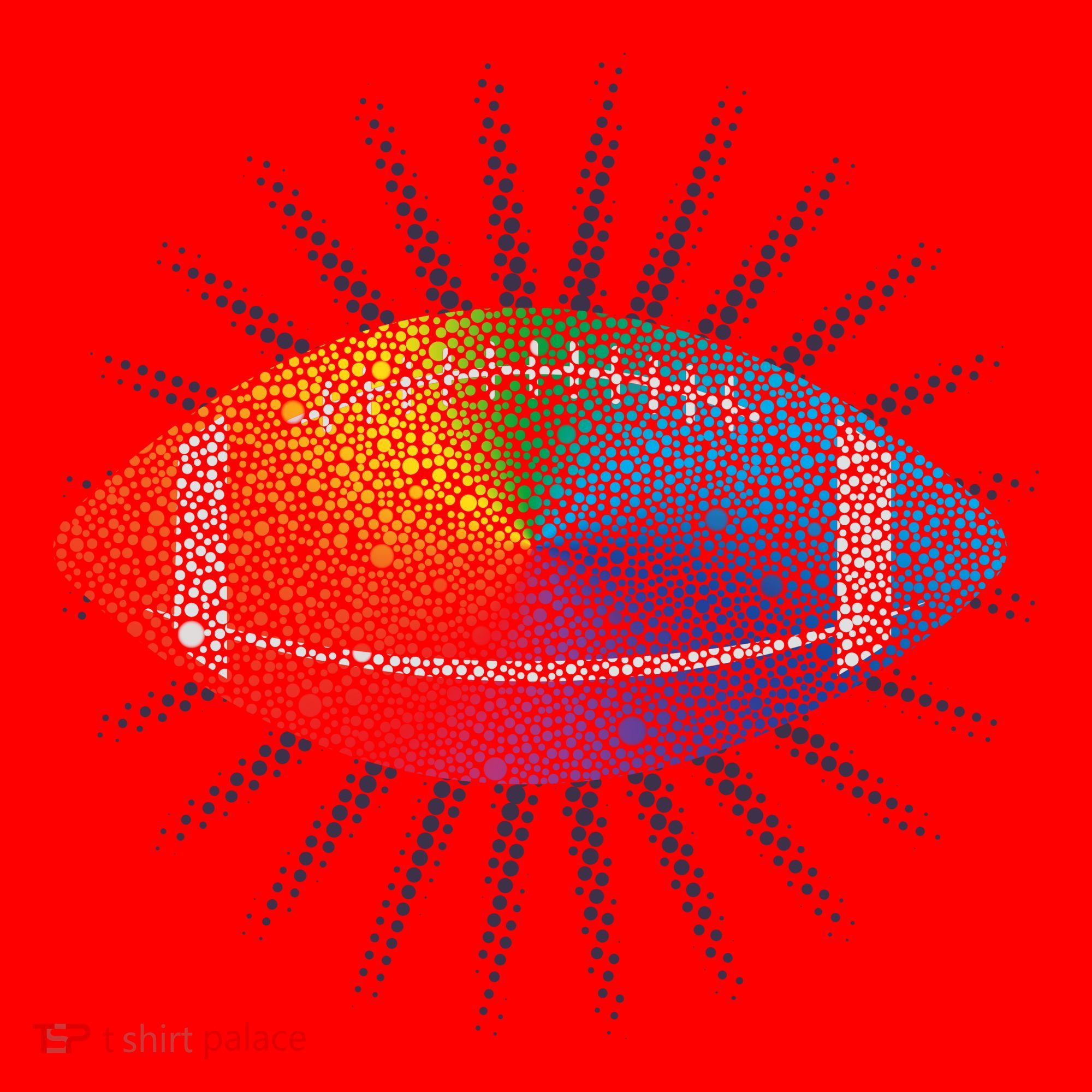 Make Your Mark International Dot Day Rainbow Football Santa Hat