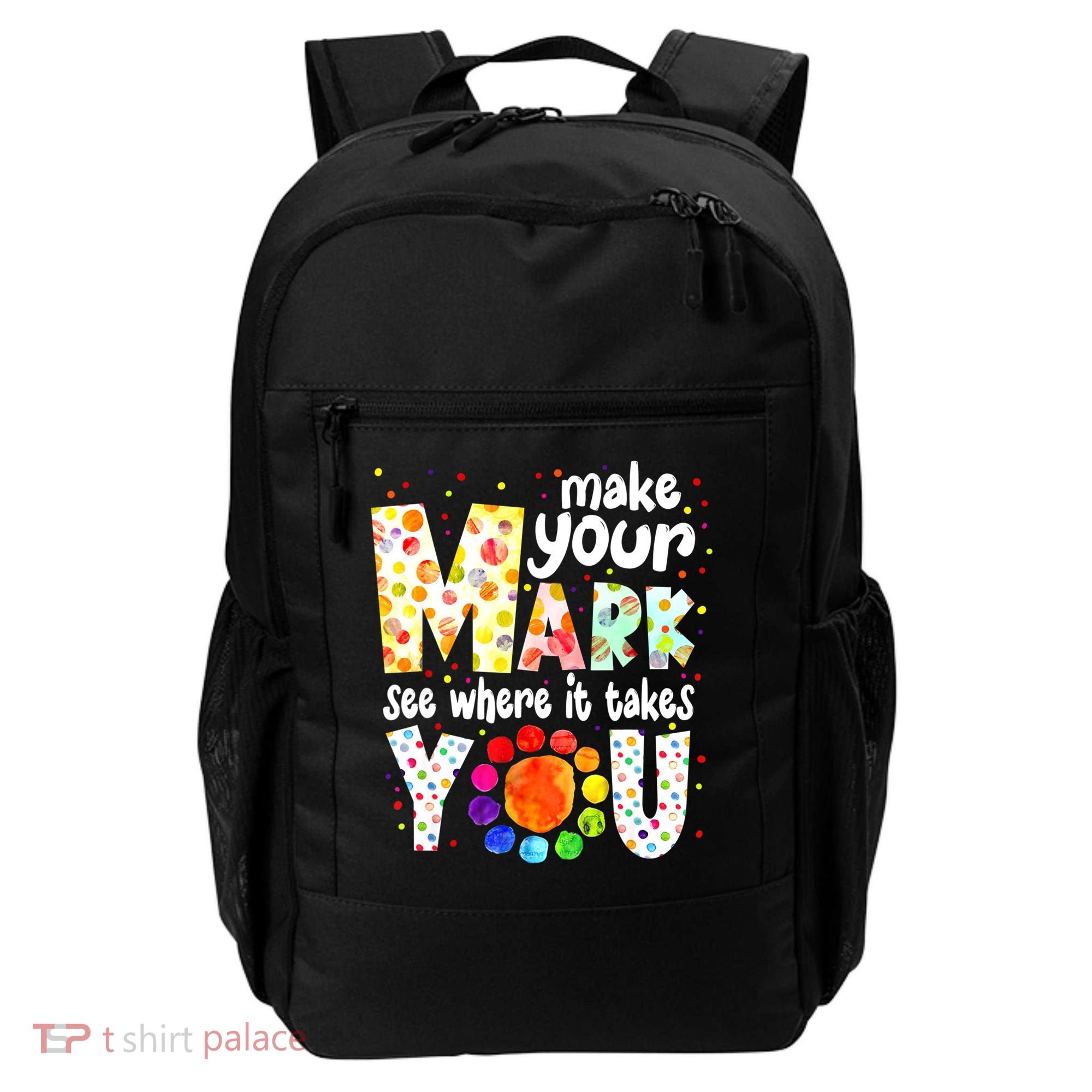 Make Your Mark And See Where It Takes You Dot Day Boys Backpack