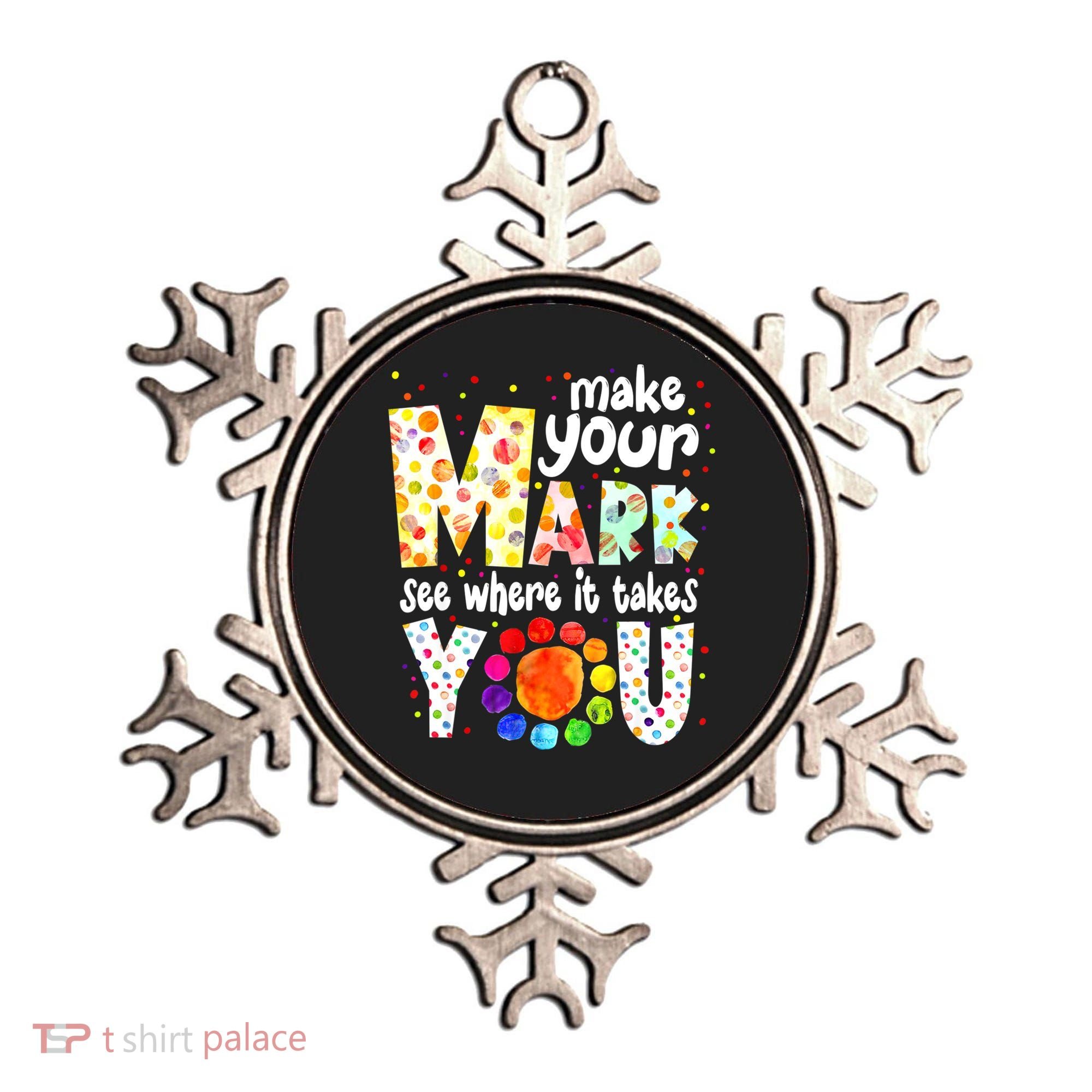 Make Your Mark And See Where It Takes You Dot Day Boys Ornament