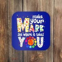Make Your Mark And See Where It Takes You Dot Day Boys Coaster thumb 0
