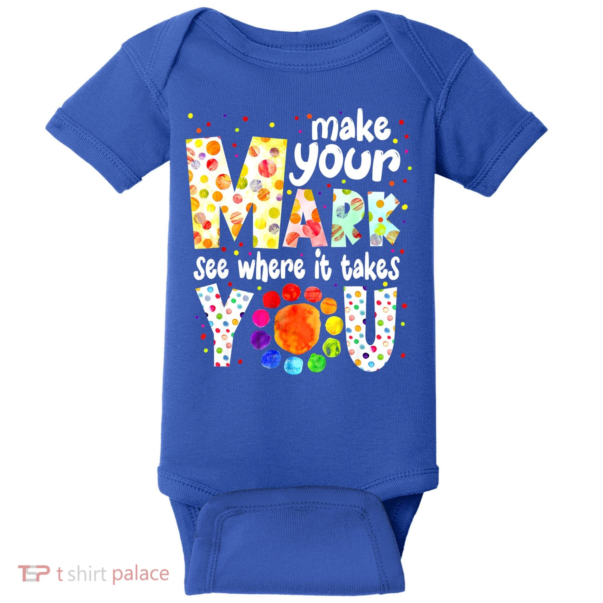 Make Your Mark And See Where It Takes You Dot Day Boys Baby Bodysuit