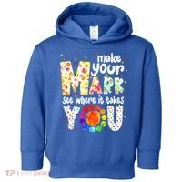 Make Your Mark And See Where It Takes You Dot Day Boys Toddler Hoodie thumb 0