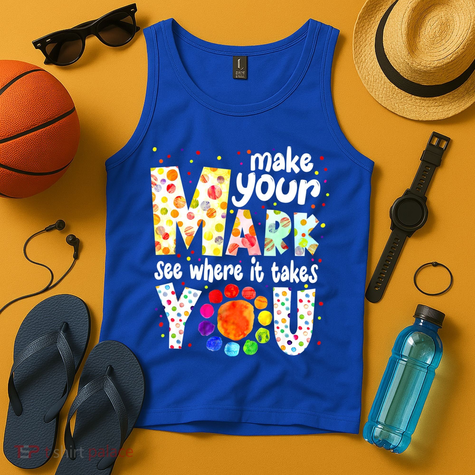 Make Your Mark And See Where It Takes You Dot Day Boys Tank Top