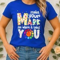 Make Your Mark And See Where It Takes You Dot Day Boys Women's T-Shirt thumb 2