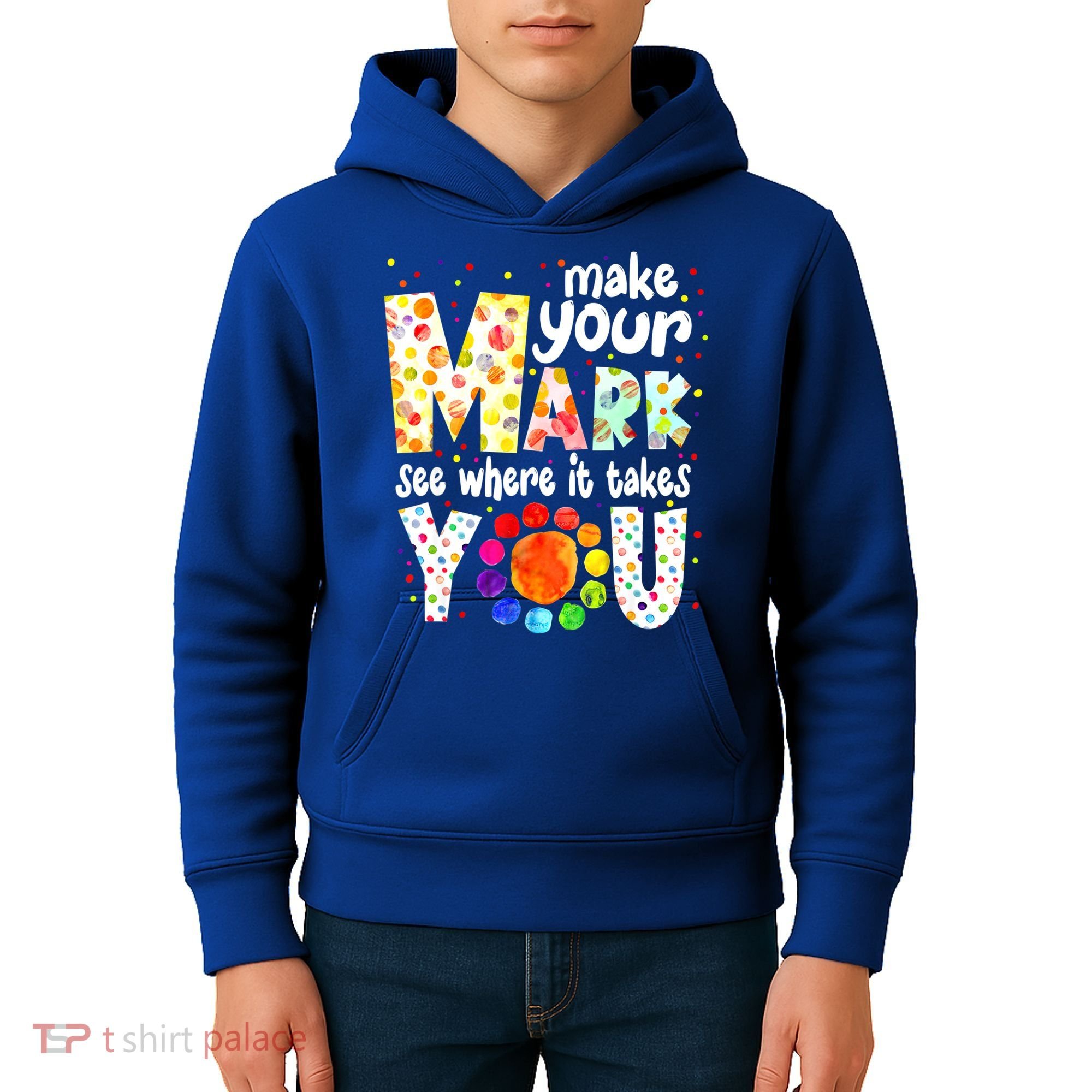 Make Your Mark And See Where It Takes You Dot Day Boys Kids Hoodie