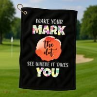 Make Your Mark Dot Day See Where It Takes You The Dot Golf Towel thumb 1