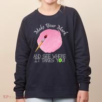 Make Your Mark And See Where It Takes You Dot Day Paint Brush Women's Sweatshirt thumb 0