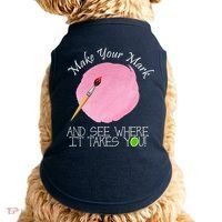 Make Your Mark And See Where It Takes You Dot Day Paint Brush Doggie Tank thumb 0
