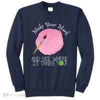 Make Your Mark And See Where It Takes You Dot Day Paint Brush Sweatshirt thumb 0