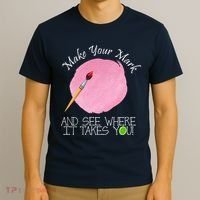 Make Your Mark And See Where It Takes You Dot Day Paint Brush T-Shirt thumb 3
